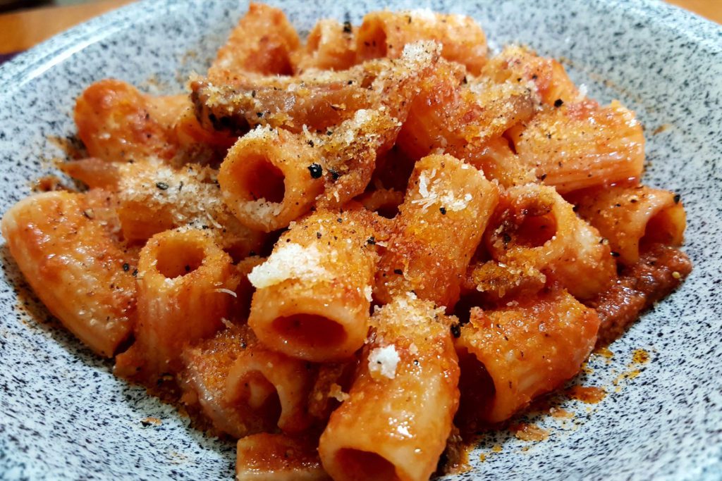 mezzi rigatoni alla matriciana