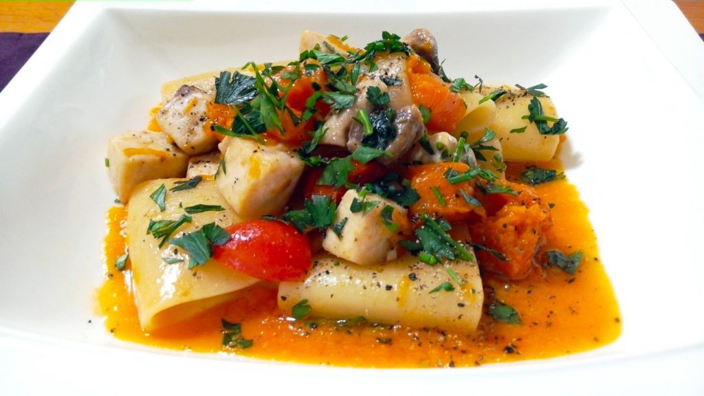 Paccheri Con Spada e Zucca